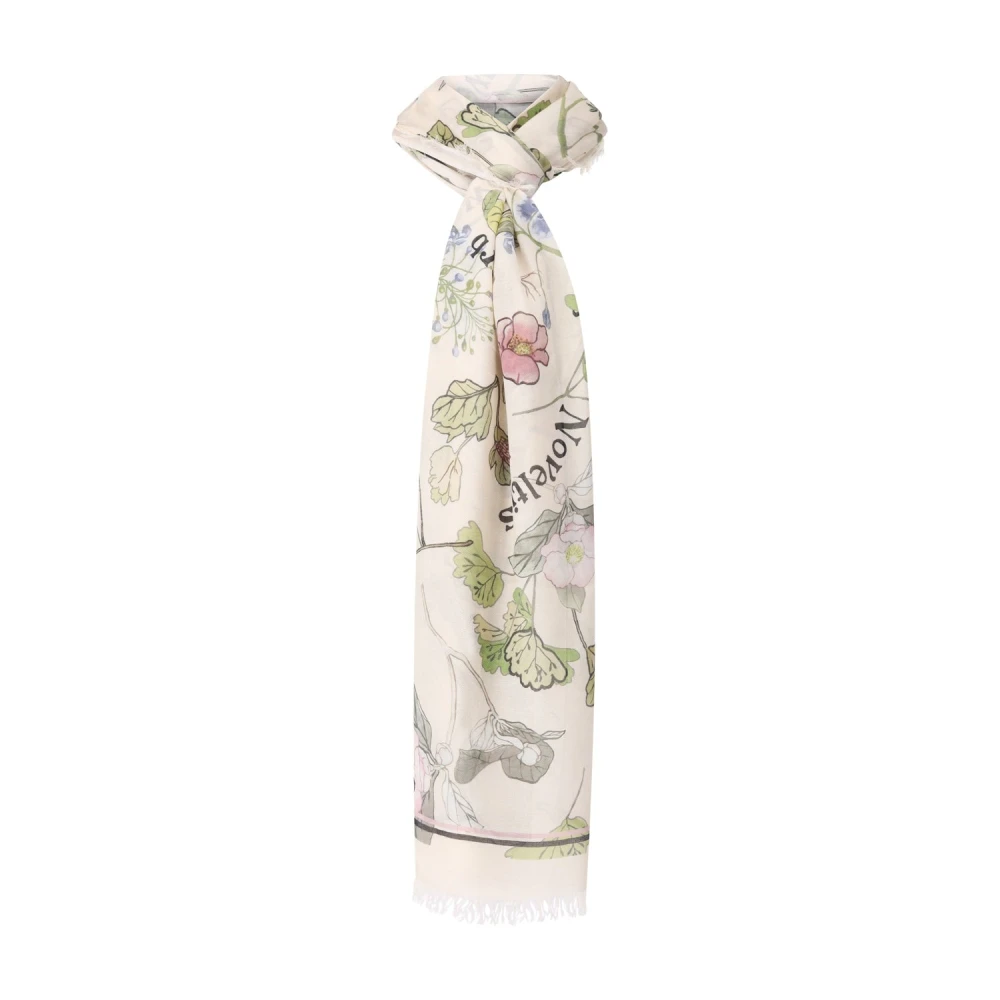 RIANI Bloemen Modal Sjaal met Franjes Multicolor Dames