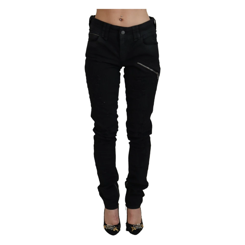 John Galliano Women's Black Skinny Denim Jeans