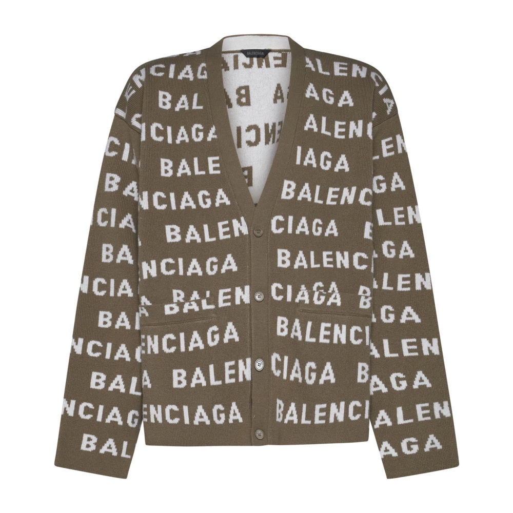 Balenciaga Stijlvolle Sweaters in Wit Blauw Multicolor Heren