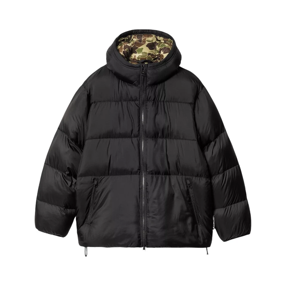 Carhartt Wip Vattenavvisande Toronto Jacka med Camo Foder Black, Herr