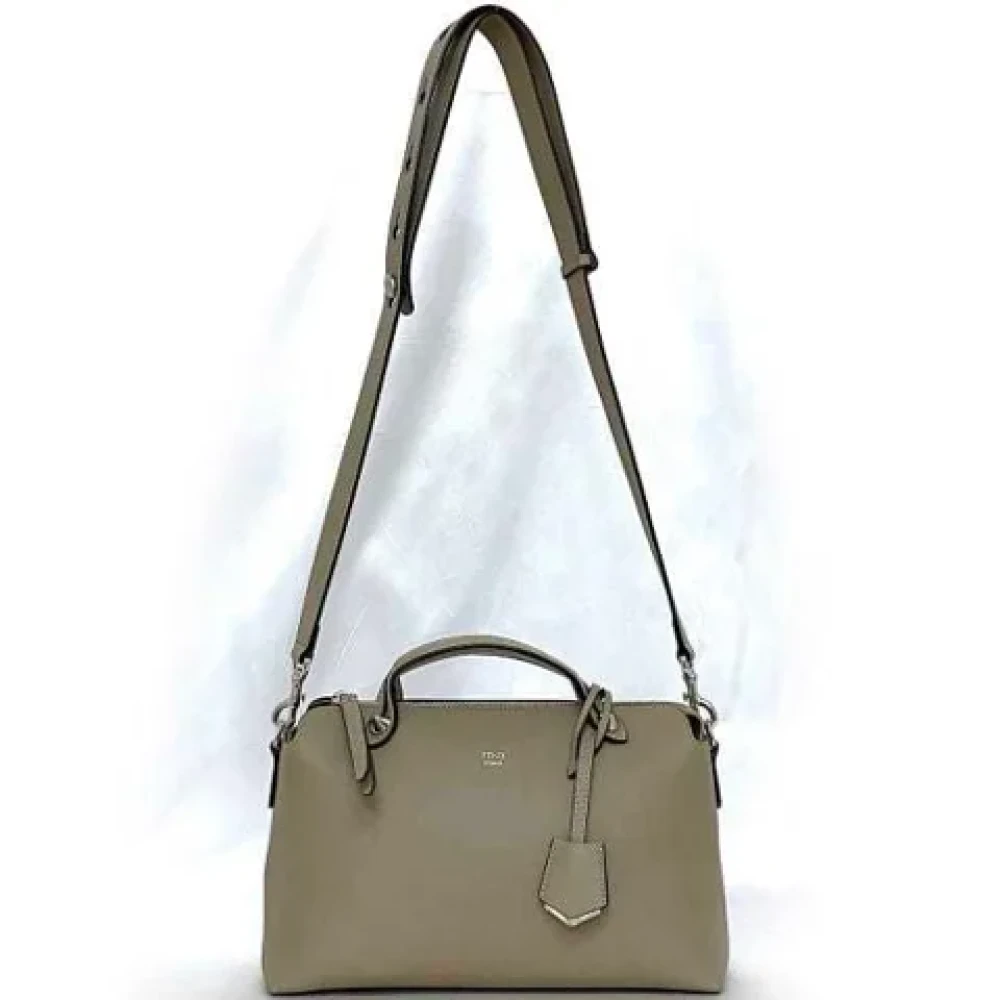 Fendi Vintage Pre-owned Leather fendi-bags Beige Dames