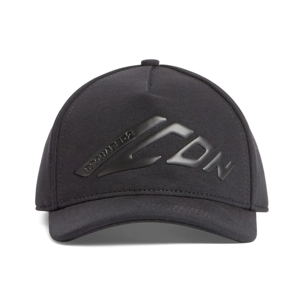 Dsquared2 Icoon Motief Geborduurd Logo Pet Black Heren