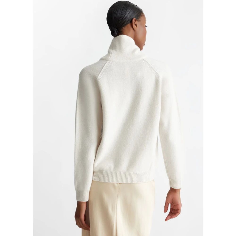 Liu Jo Hoge hals wollen trui met raglanmouwen Beige Dames