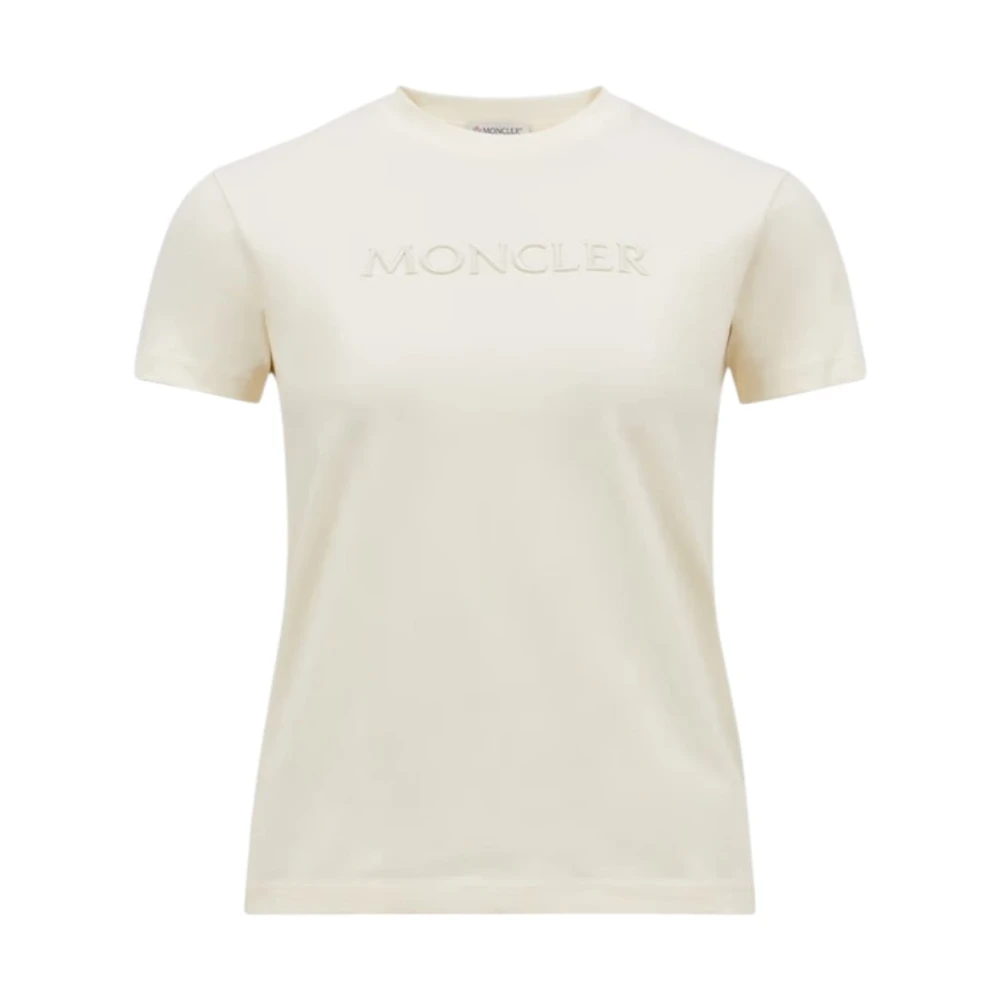 Moncler - Tops > T-Shirts - White - Moncler - Modalova