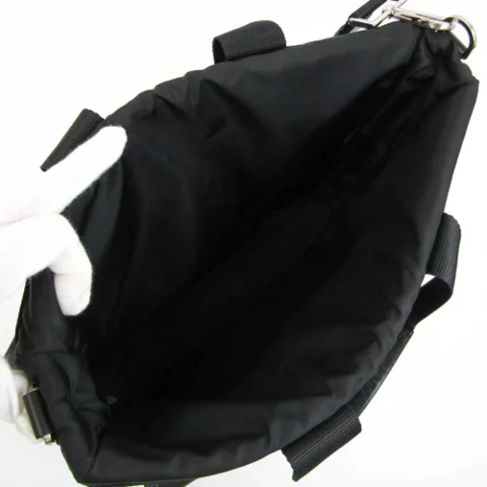 Prada Vintage Pre-owned Leather shoulder-bags Black Dames