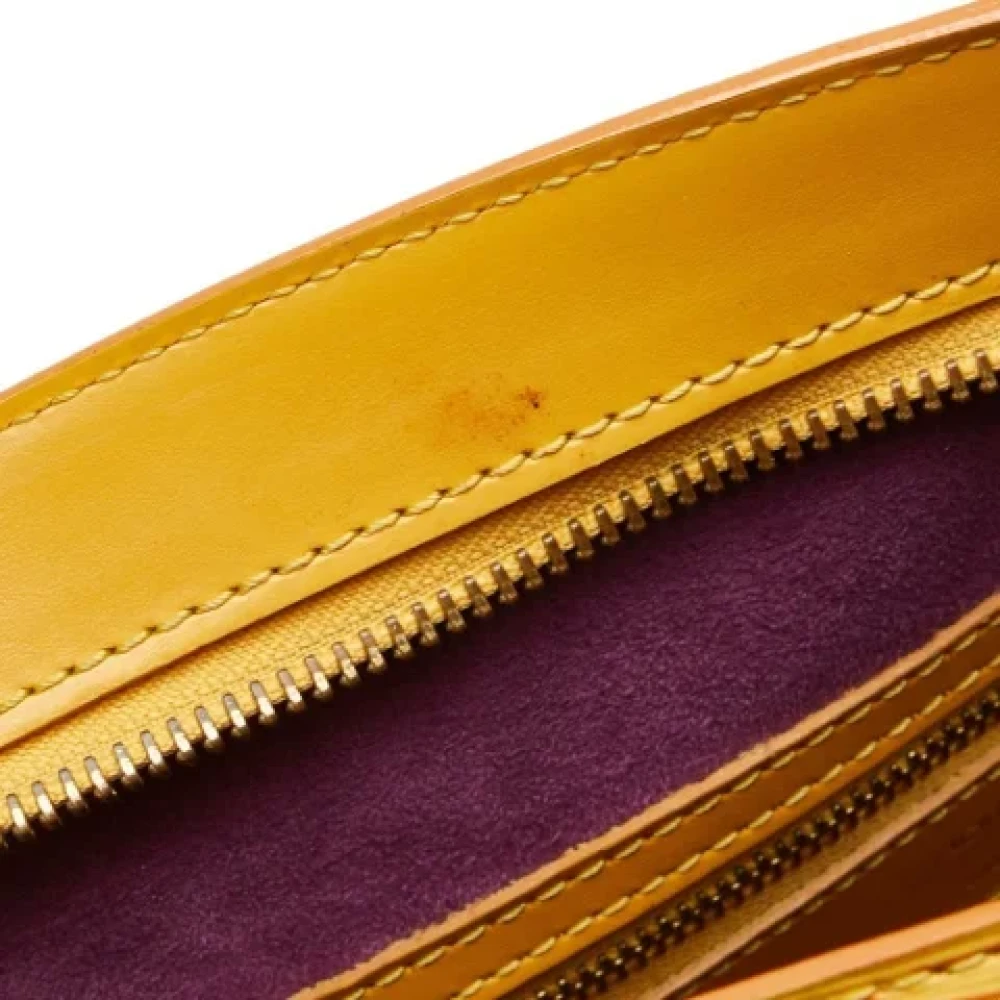 Louis Vuitton Vintage Pre-owned Leather louis-vuitton-bags Yellow Dames
