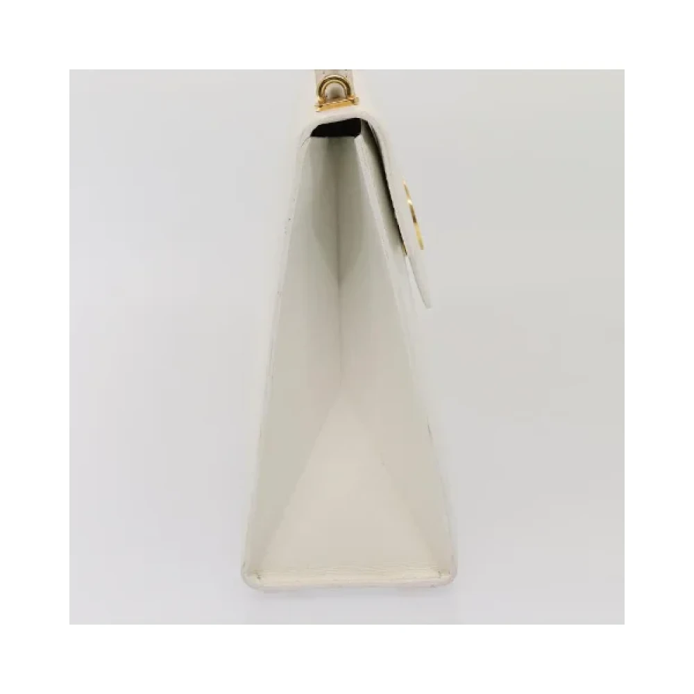 Celine Vintage Pre-owned Leather celine-bags White Dames