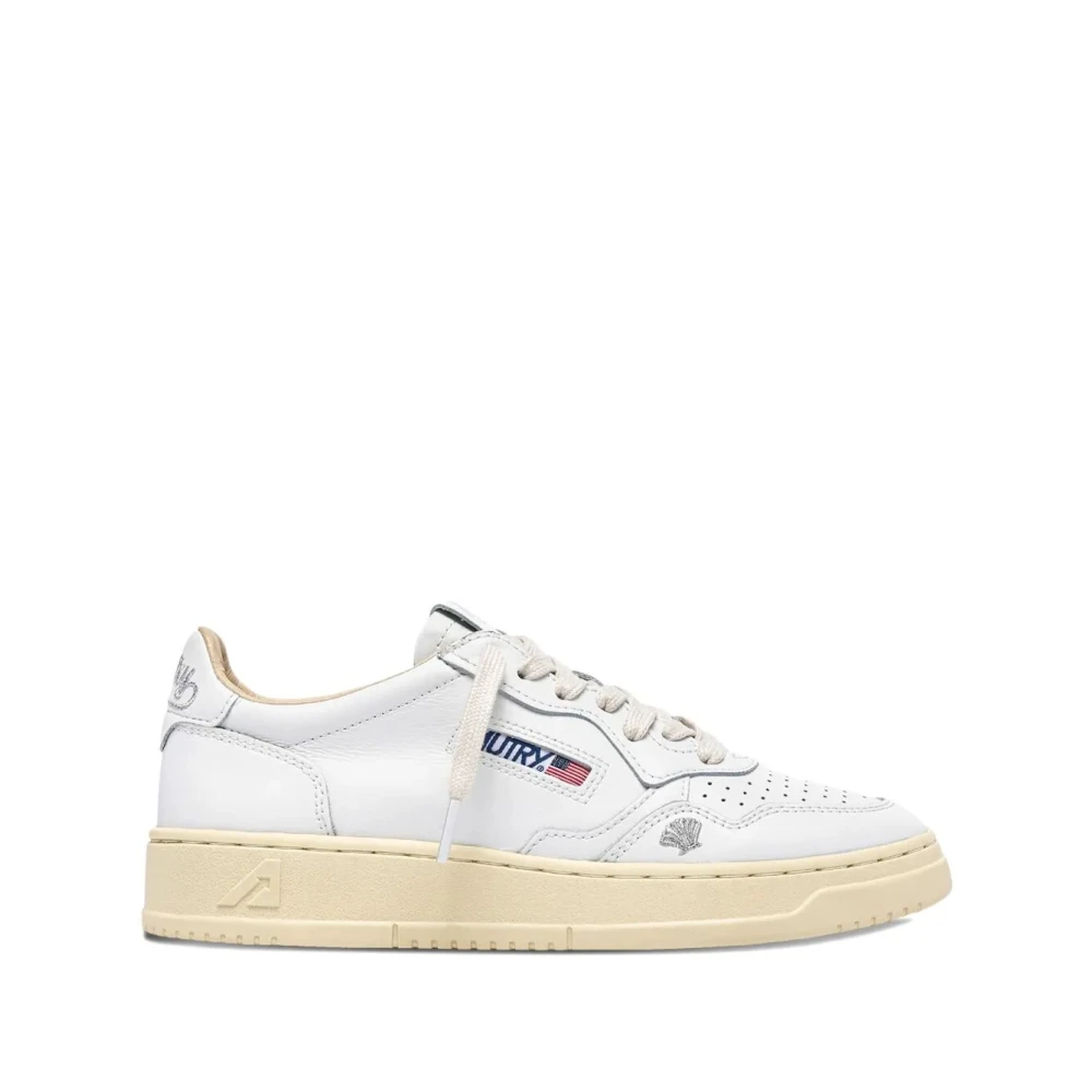 Autry Medalist Low Leather Shell Sneakers Dames Schoenen Wit