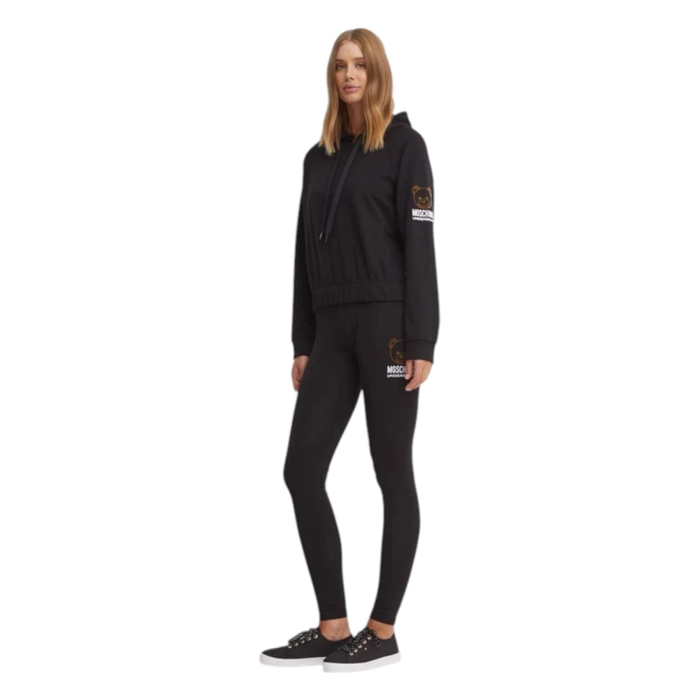 Moschino Hoodie met capuchon Black Dames