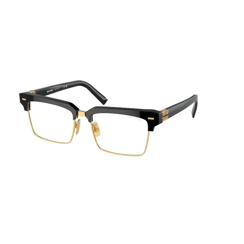 Miu Miu Women's Black/Blue/Light Mu 10Zs 1Ab08n Woman Sunglasses Acetate Transparent Squared Normal Anti - For Pc - Image 3