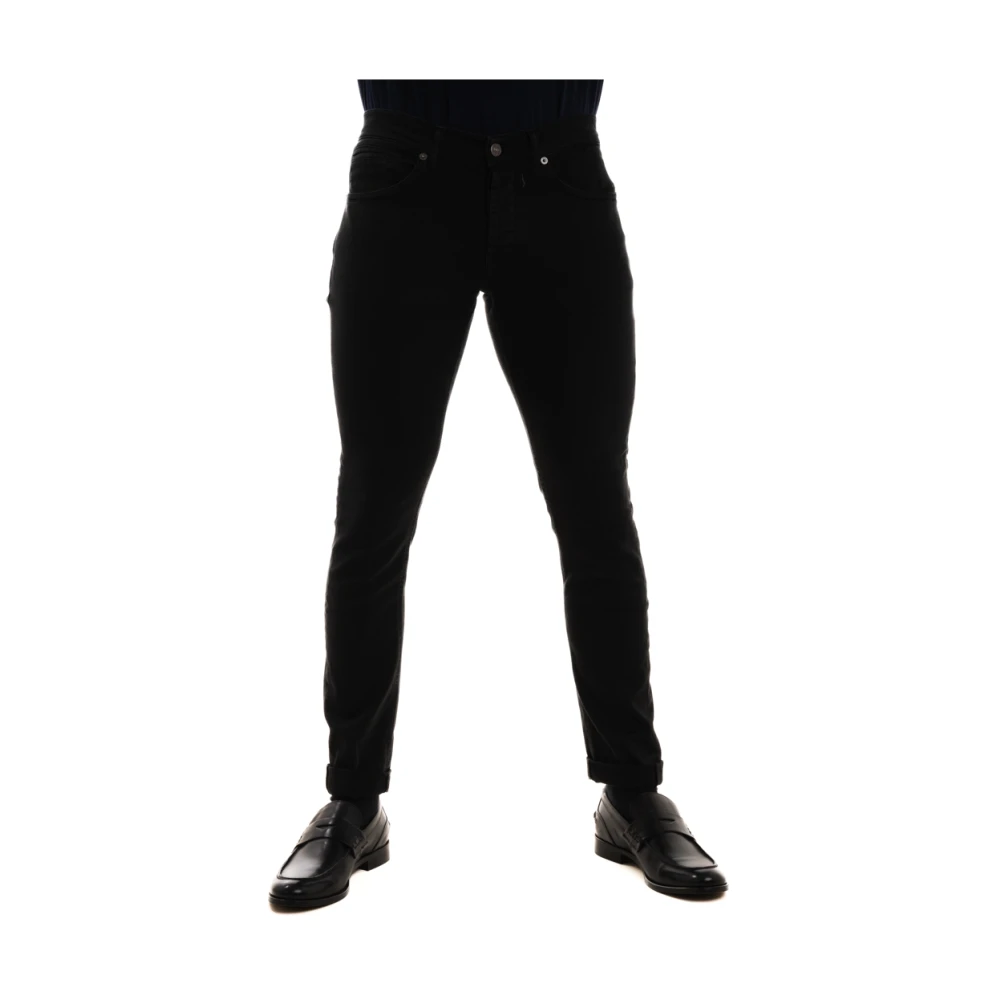 Dondup Skinny Fit Lage Taille Jeans Black Heren