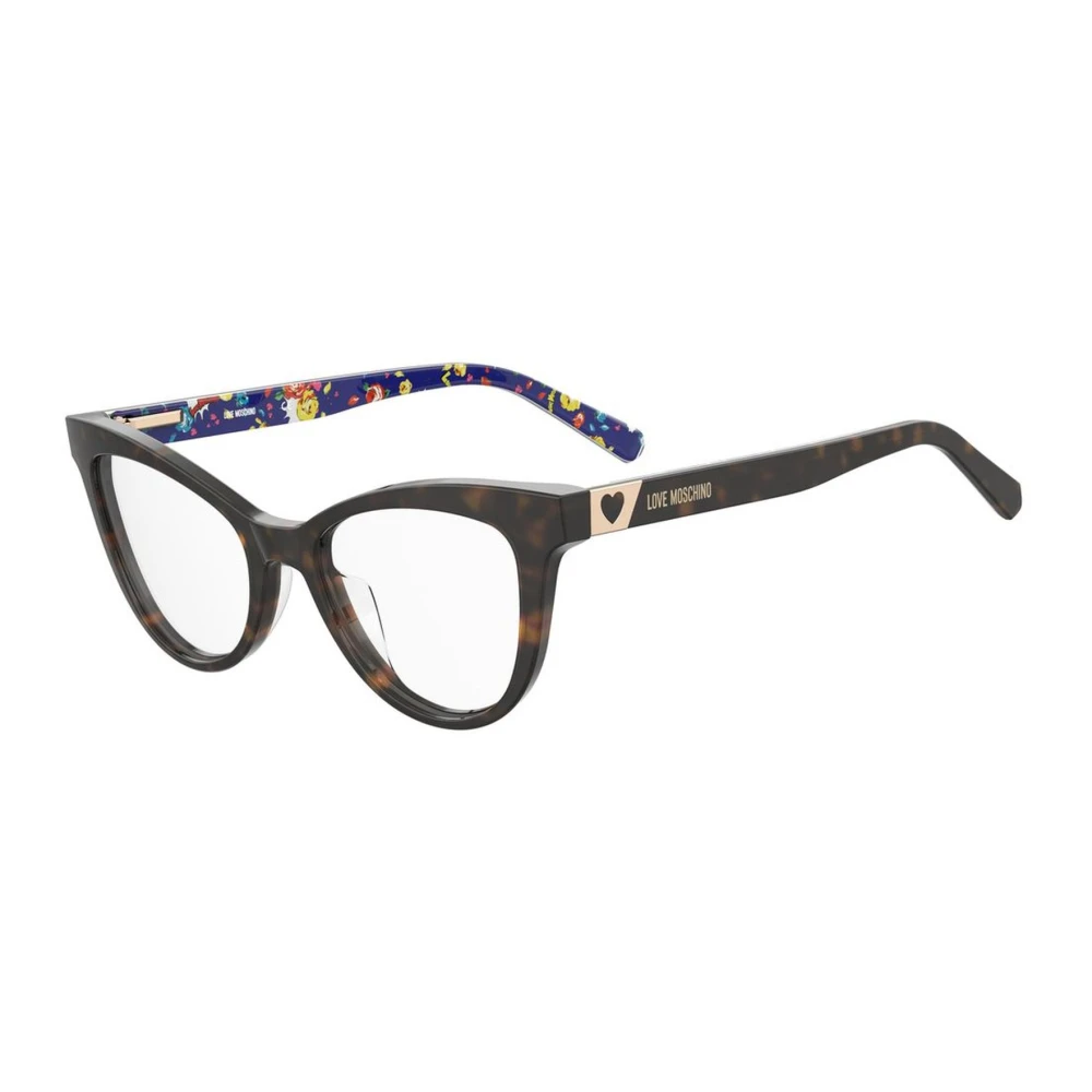 Love Moschino Acetaatmontuur Bril voor Vrouwen Black Dames