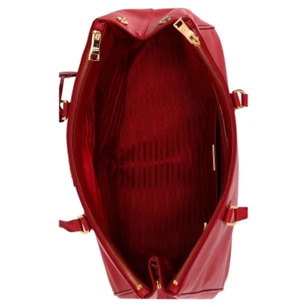 Prada Vintage Pre-owned Leather handbags Red Dames