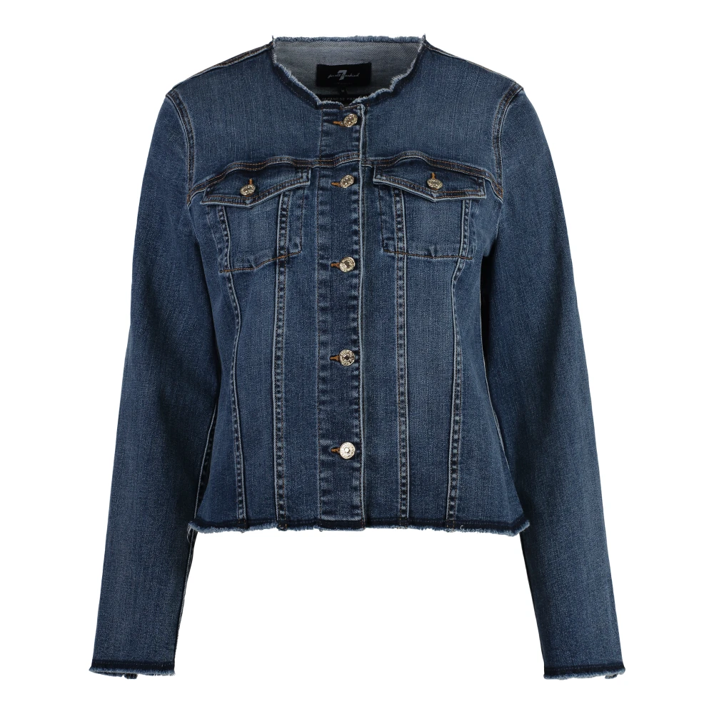 Jackets > Denim Jackets - - 7 For All Mankind - Modalova