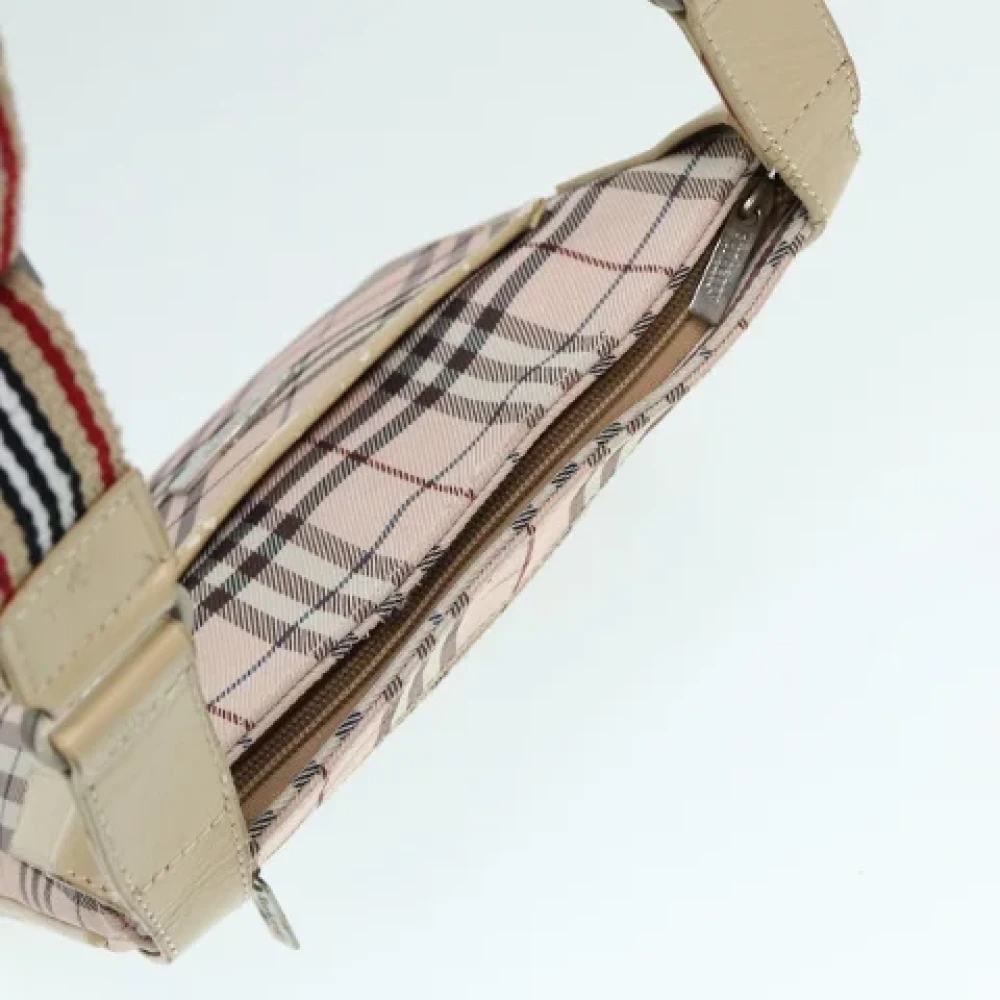 Burberry Vintage Pre-owned Nylon shoulder-bags Beige Dames