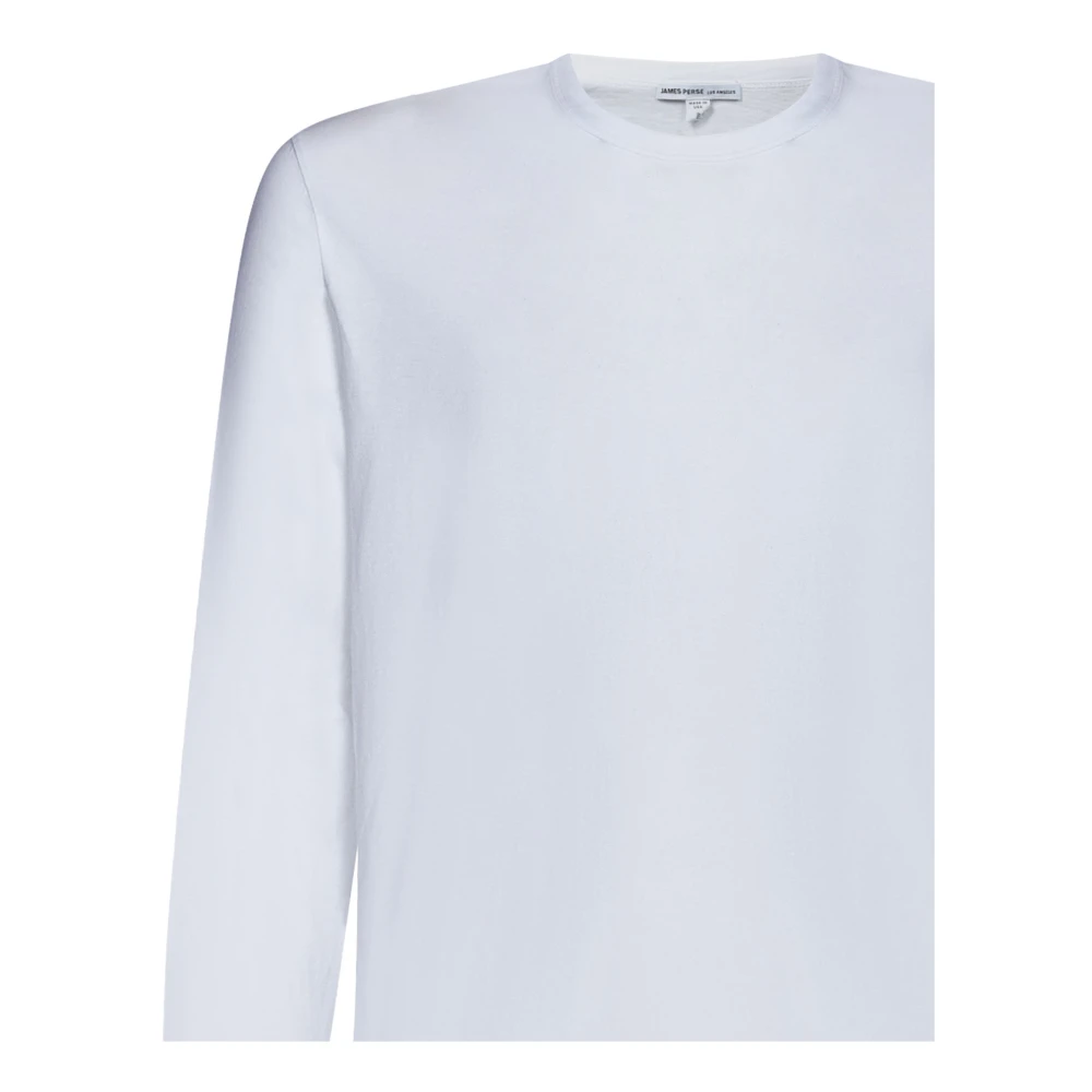 James Perse Witte Ribgebreide T-shirts en Polos White Heren