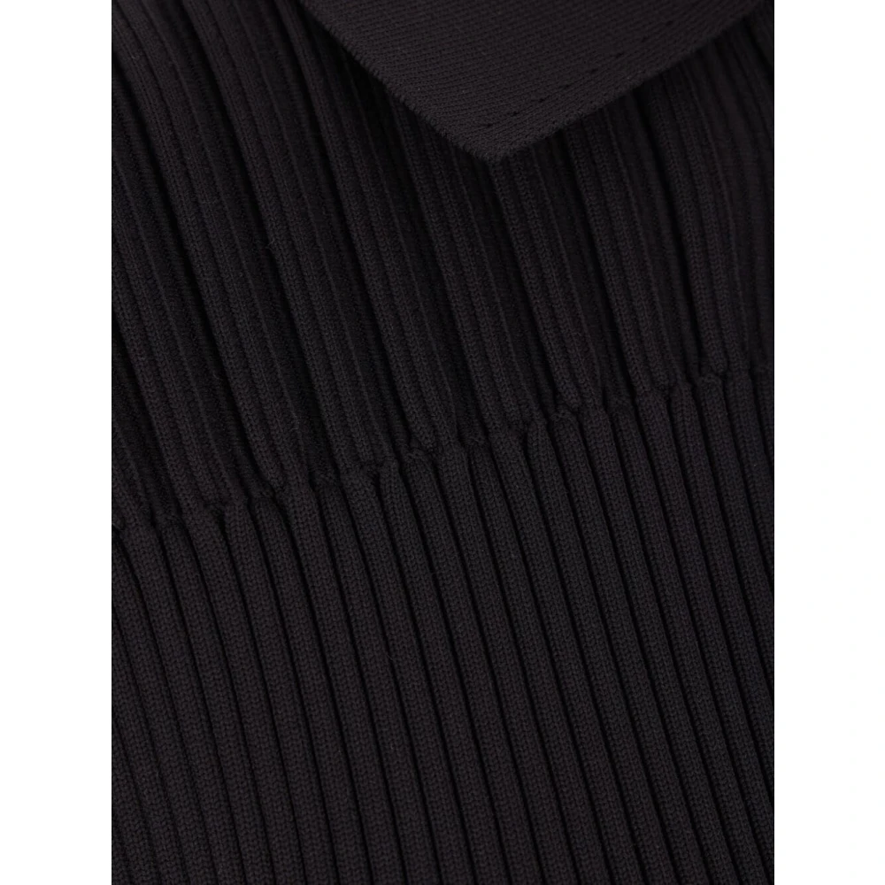 Cfcl Fluted Cropped Cardigan Black Dames