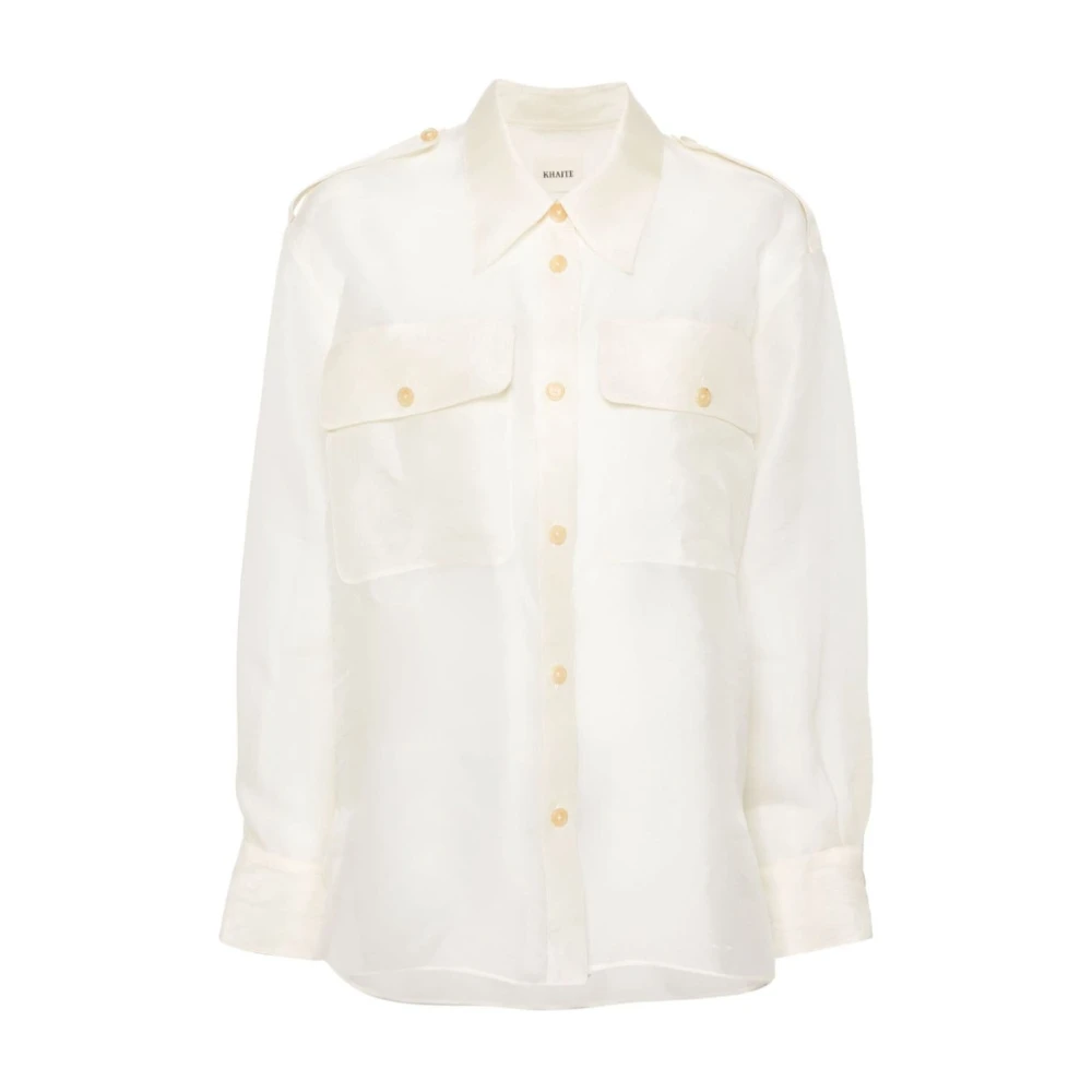 Khaite Elegant Missa Top Shirts White Dames