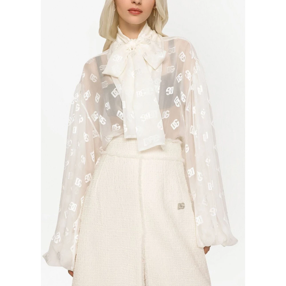 Dolce & Gabbana Klassieke Overhemden Collectie White Dames