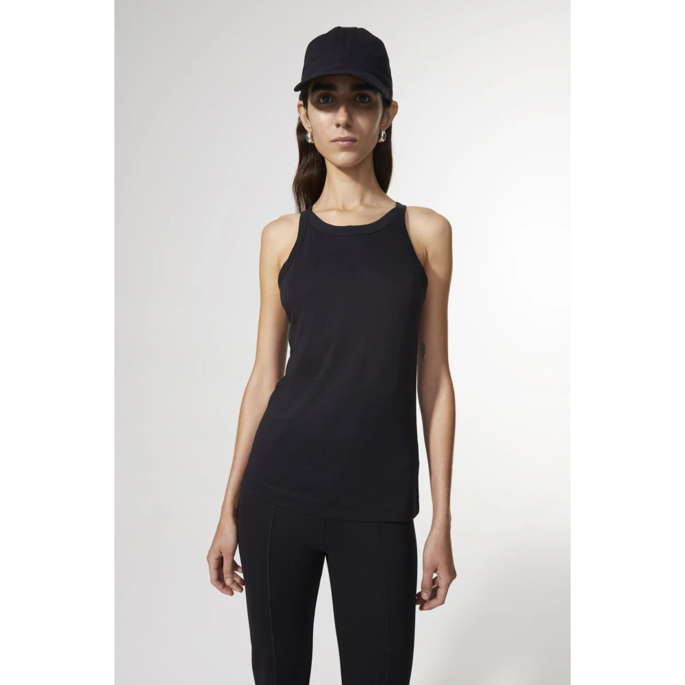 Rodebjer Zwarte Top met Blote Schouders Black Dames