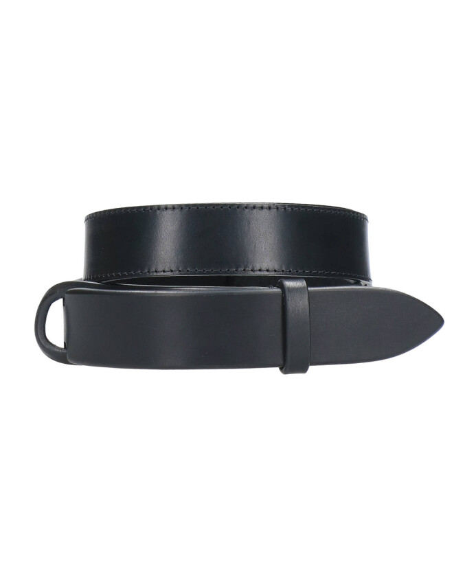 ceinture-en-cuir-noir-sans-boucle