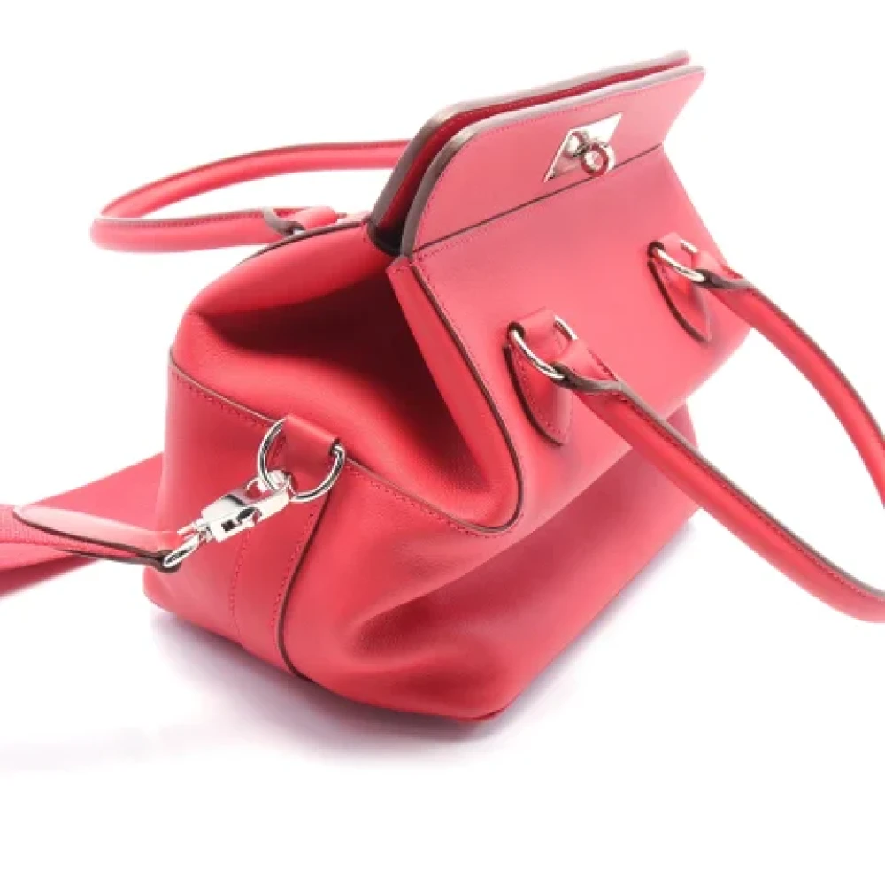 Hermès Vintage Pre-owned Fabric handbags Red Dames