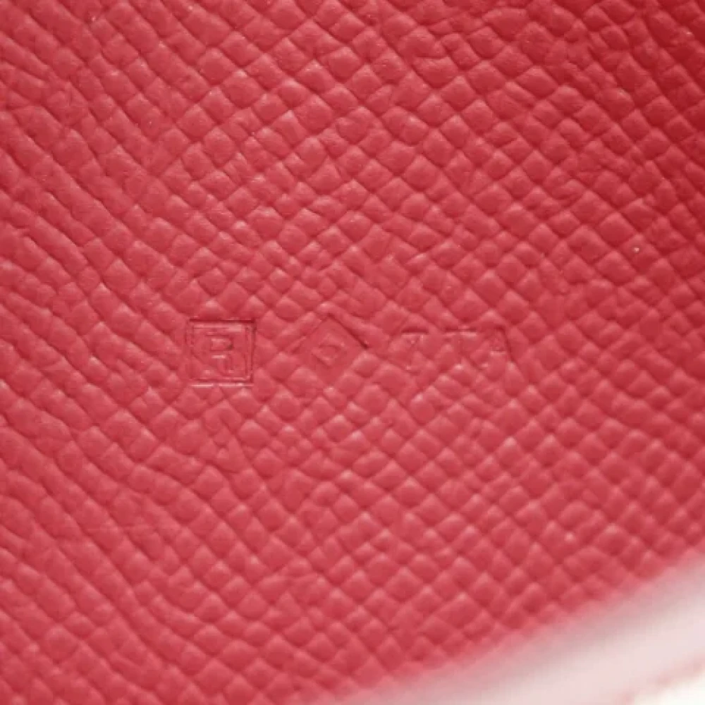 Hermès Vintage Pre-owned Fabric wallets Red Dames