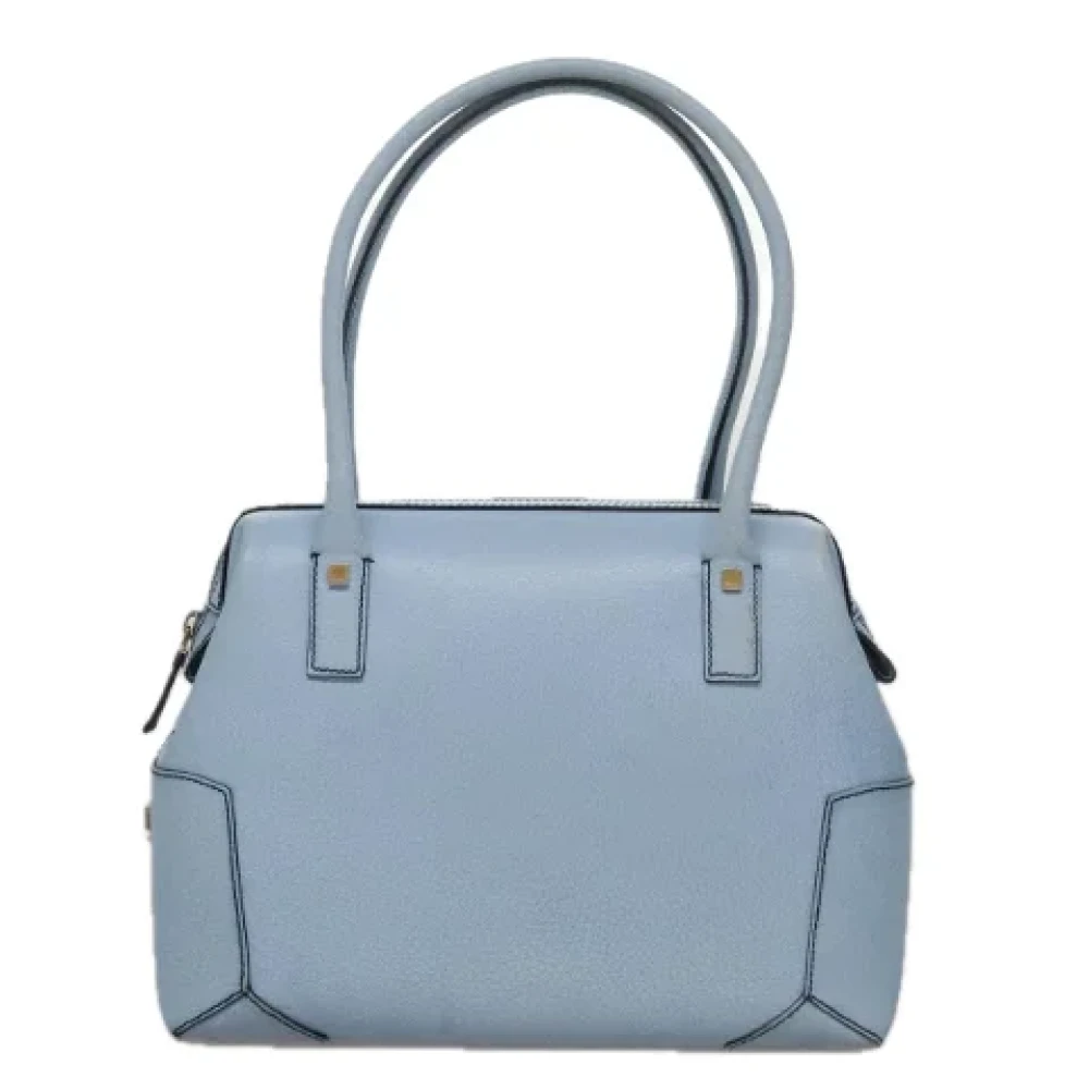 Salvatore Ferragamo Pre-owned Leather handbags Blue Dames