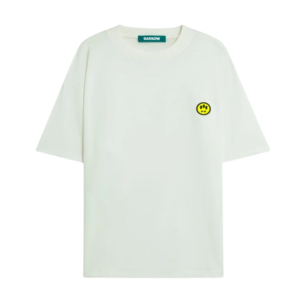 Barrow White T-Shirts, Male, M, Iconic Jersey T-Shirt
