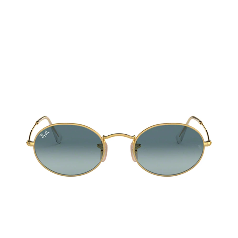 Ray - Ban Unisex Blue Ray - Ban Rb3547 Oval 001/3M Sunglasses Metal Gold Round Normal Shaded - Image 8