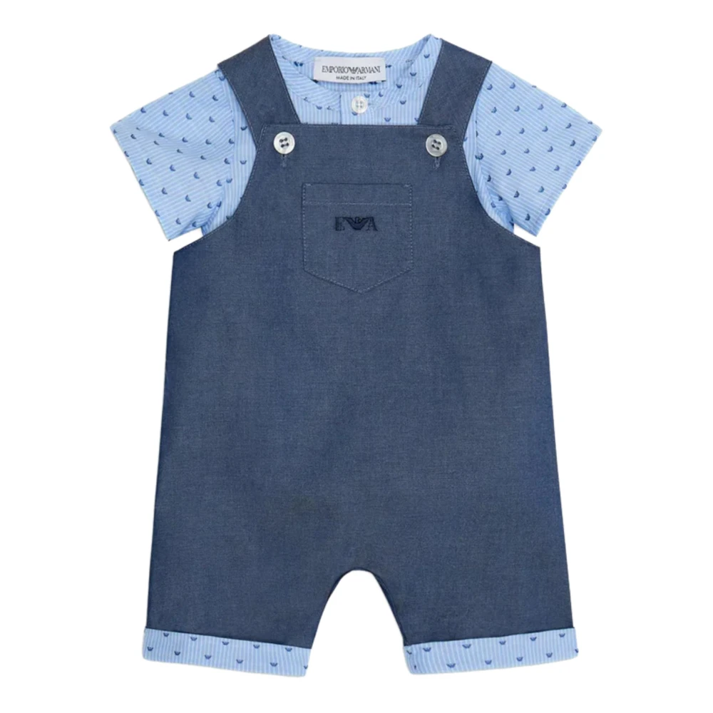 Emporio Armani Junior komplett set i blå ränder Blue, Unisex