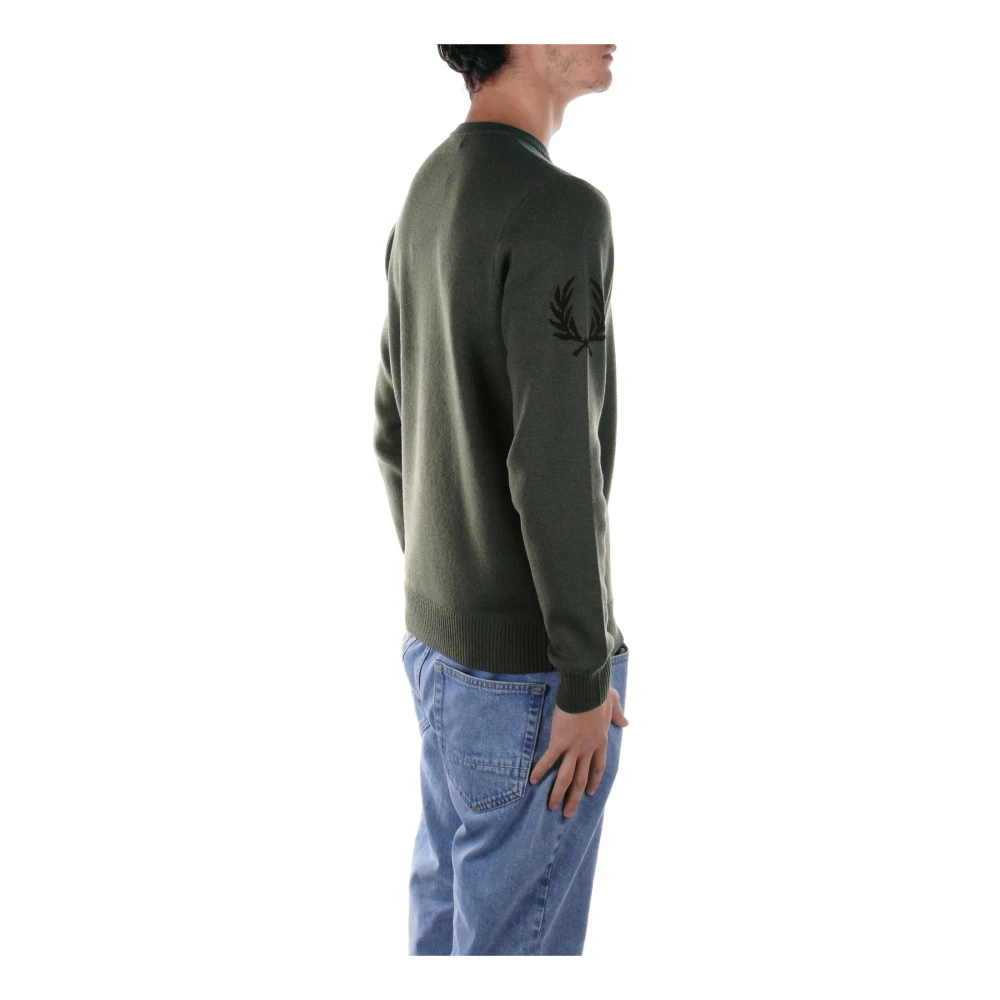 Fred Perry Groene Logotrui Green Heren