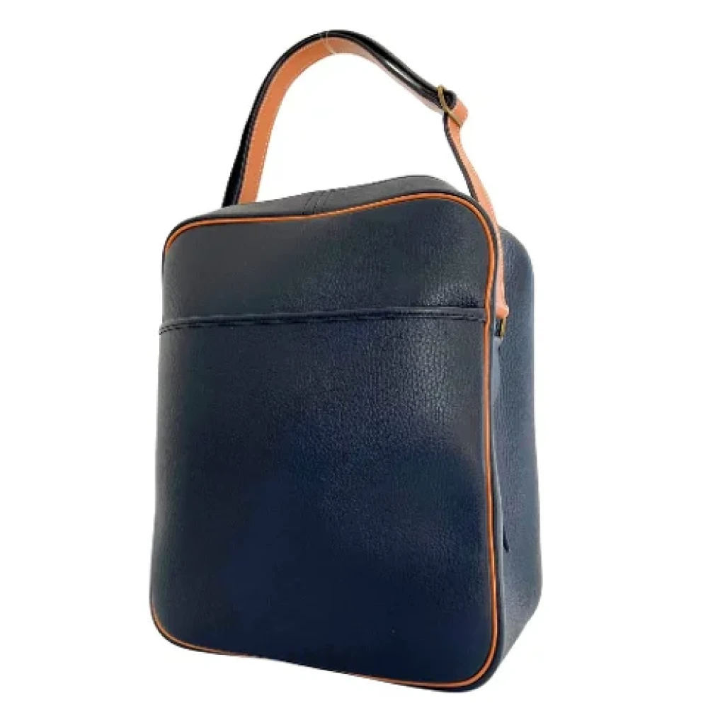 Hermès Vintage Pre-owned Leather shoulder-bags Blue Dames