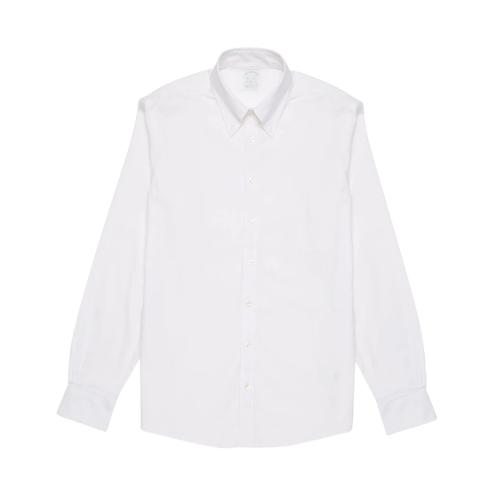 Brooks Brothers Milano Fit Non-Iron Dress Shirt White Heren