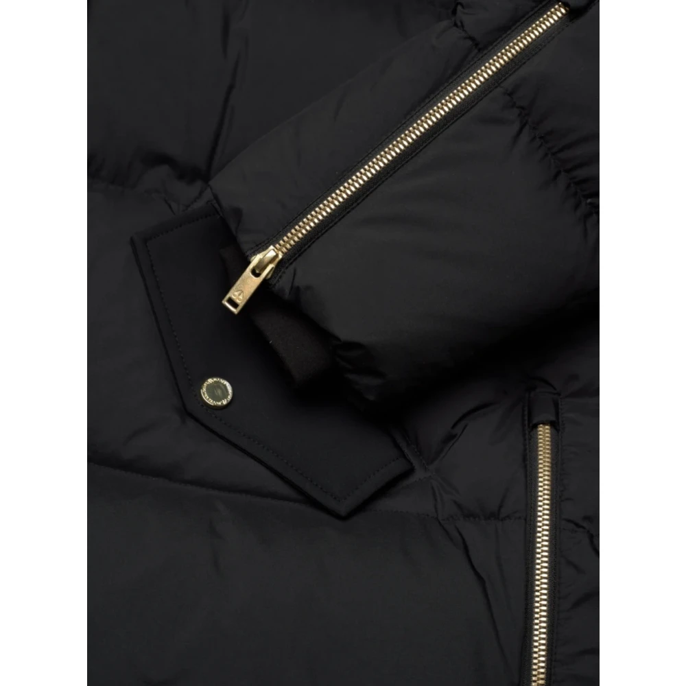 Moose Knuckles Everest Gold Zwarte Jas Black Heren