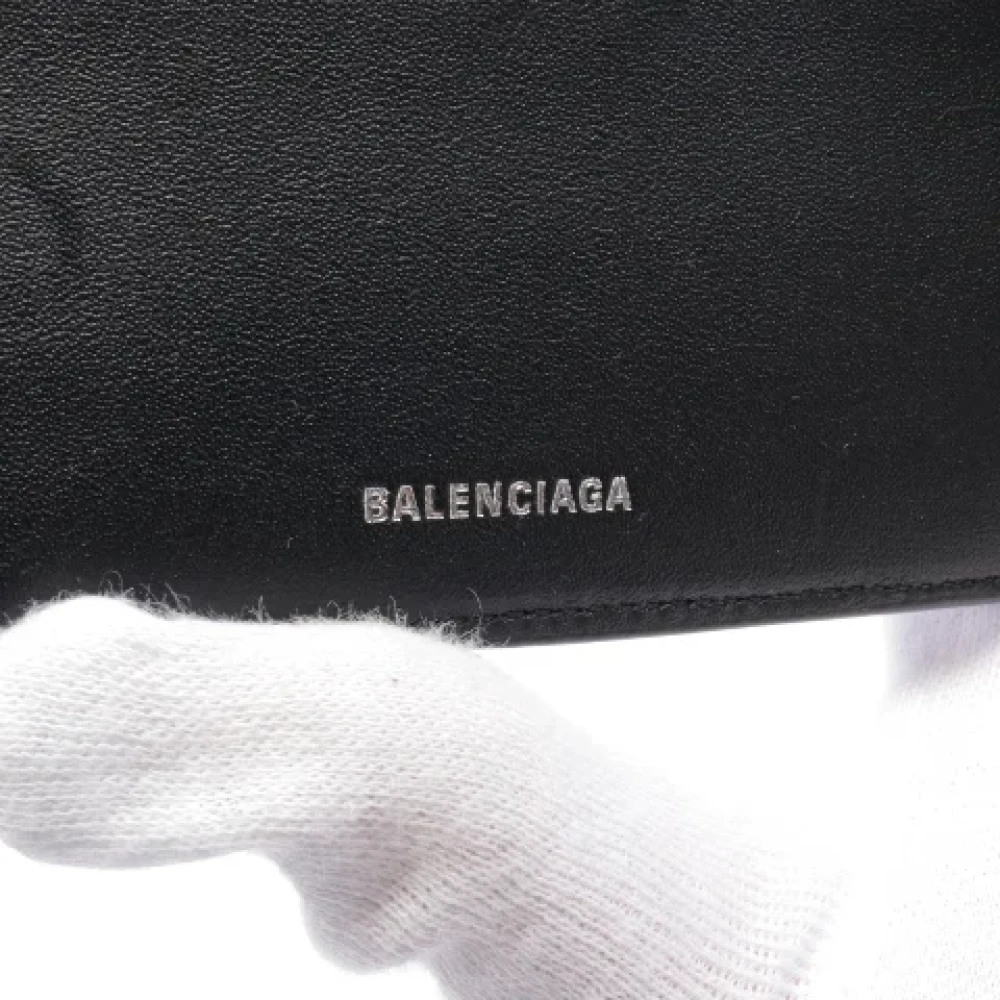 Balenciaga Vintage Pre-owned Leather wallets Black Dames