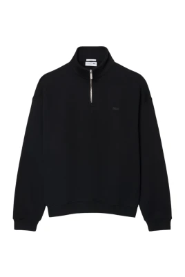 Zip-through sweatshirt med hög krage