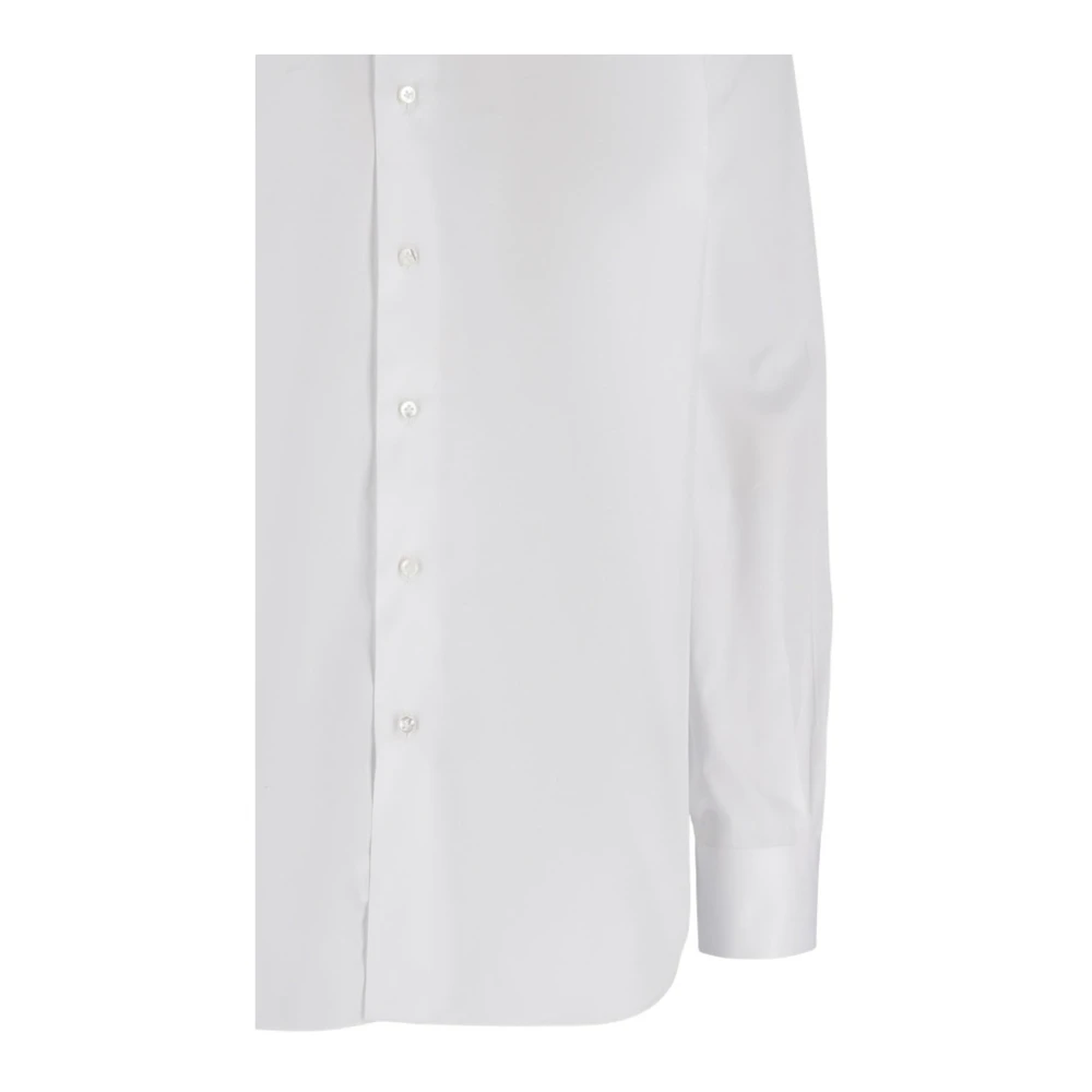 Barba Stijlvolle Neck Shirt Collectie White Heren