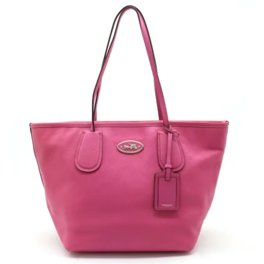 Coach Pre-owned Leather totes Pink Dames
