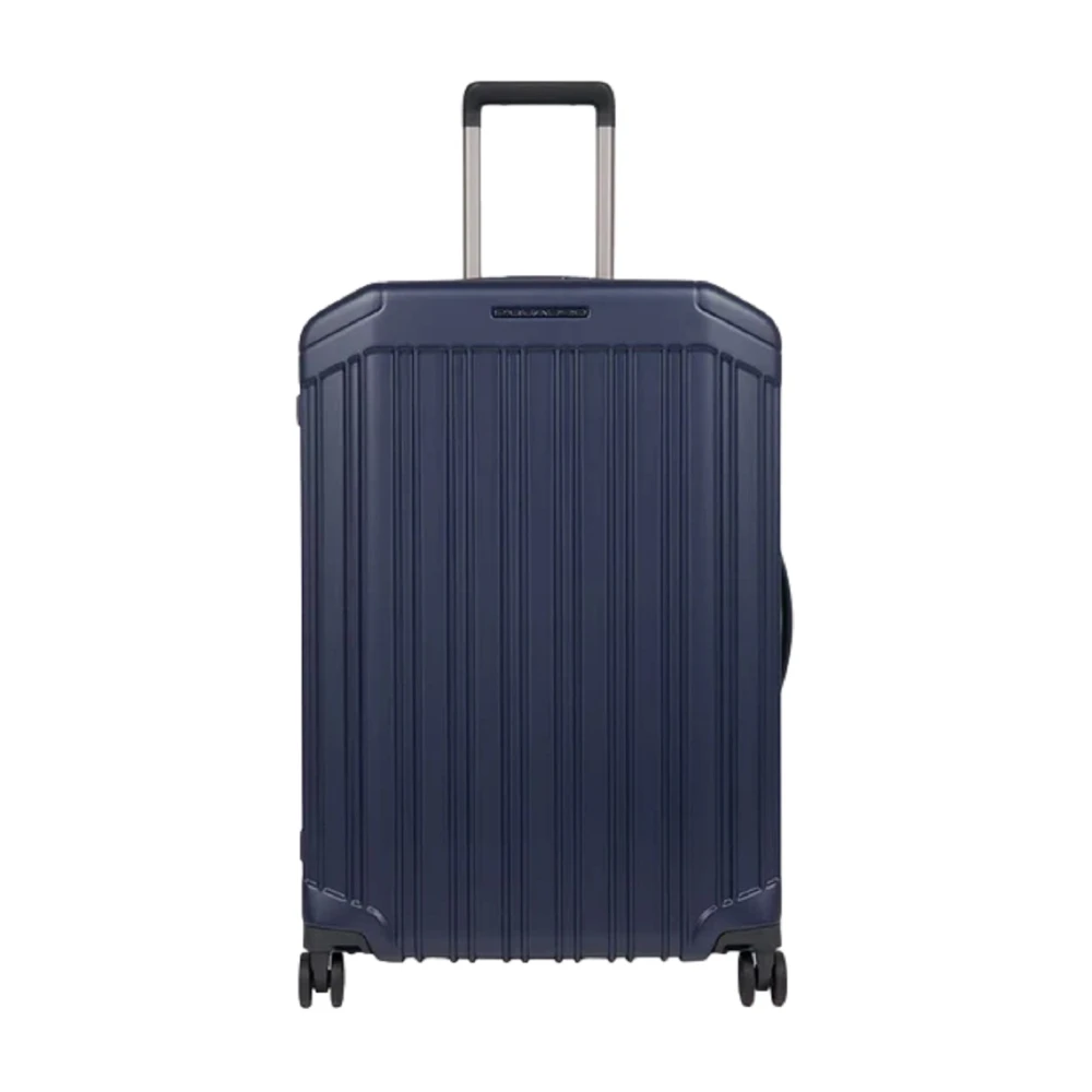 Piquadro Men's Blue Suitcases, One Size, Medium Hardside Spinner