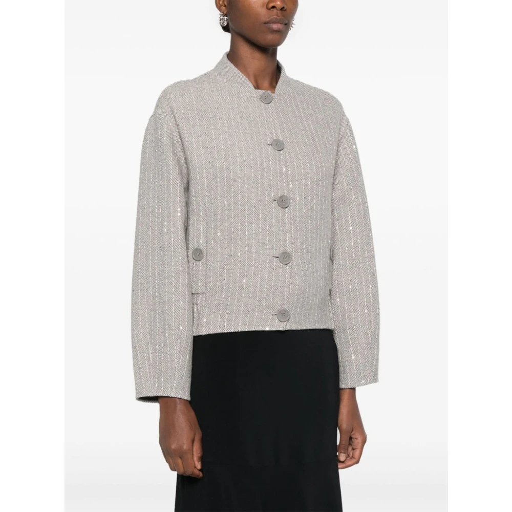 Twinset Grijs Jasje Set Gray Dames