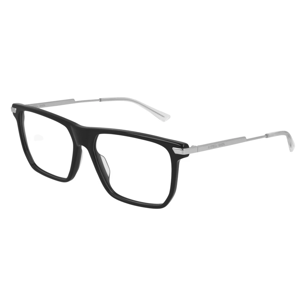 Bottega Veneta Zwart Zilveren Brillenmontuur Multicolor Unisex