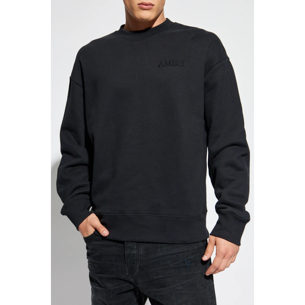 Amiri Hoodie met logo Black Heren
