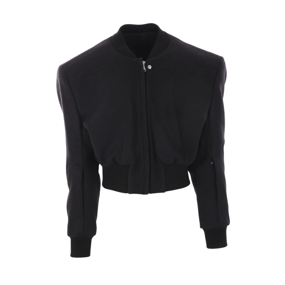 Rick Owens Zwarte wollen bomberjack Black Heren
