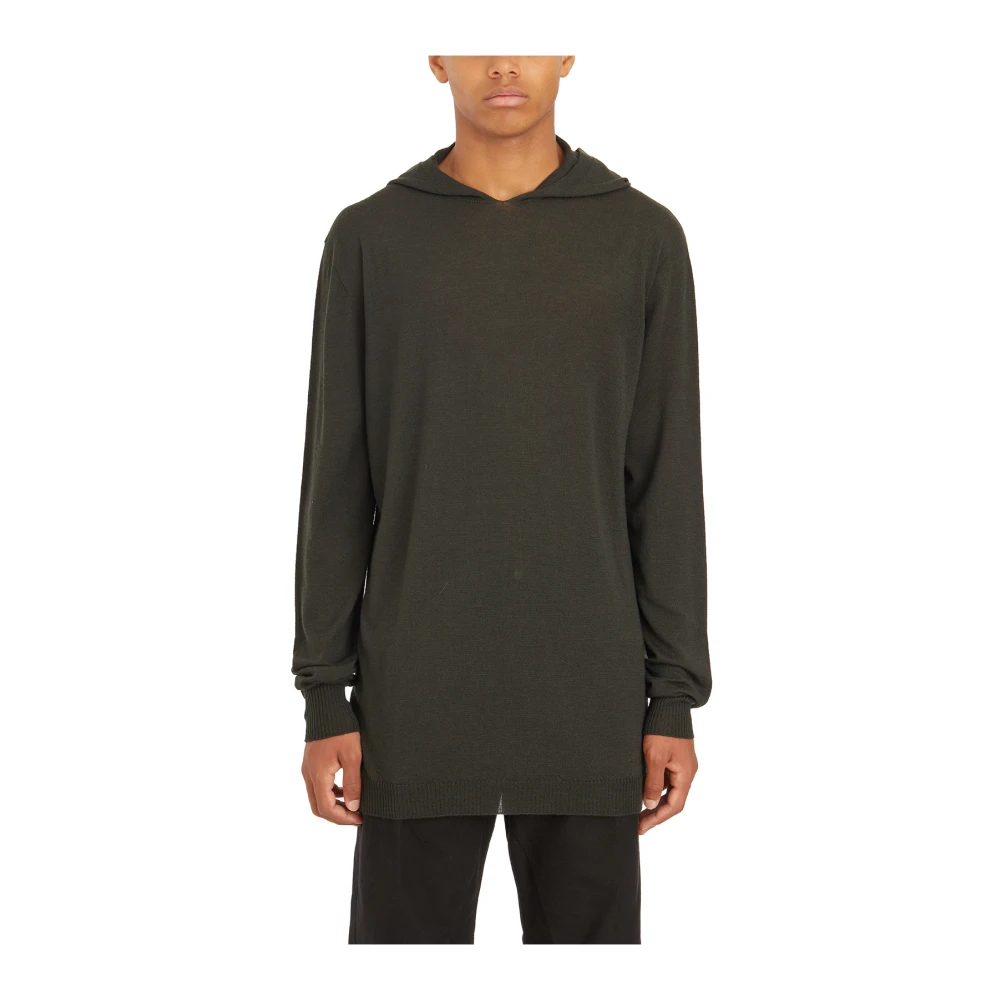 Rick Owens Oversized Hoodie Forest Style Green Heren