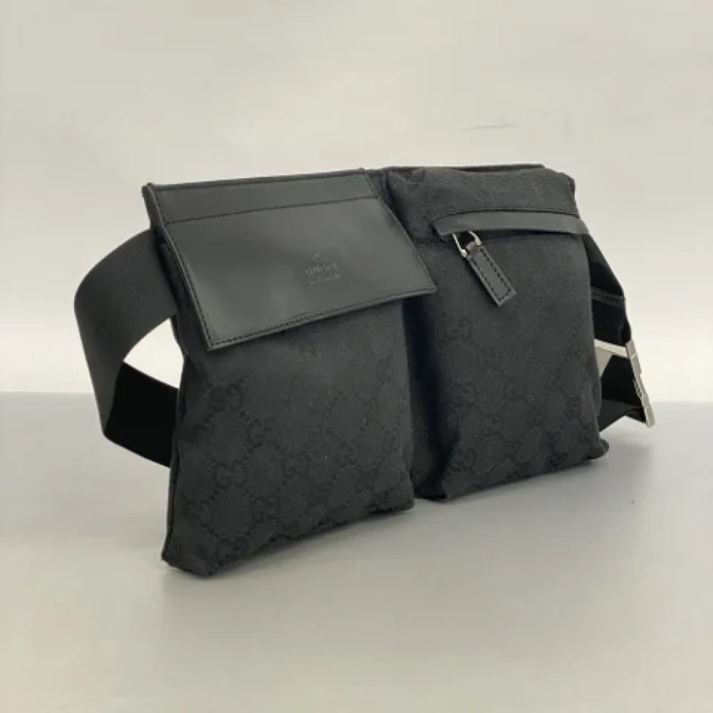 Gucci Vintage Pre-owned Canvas gucci-bags Black Dames