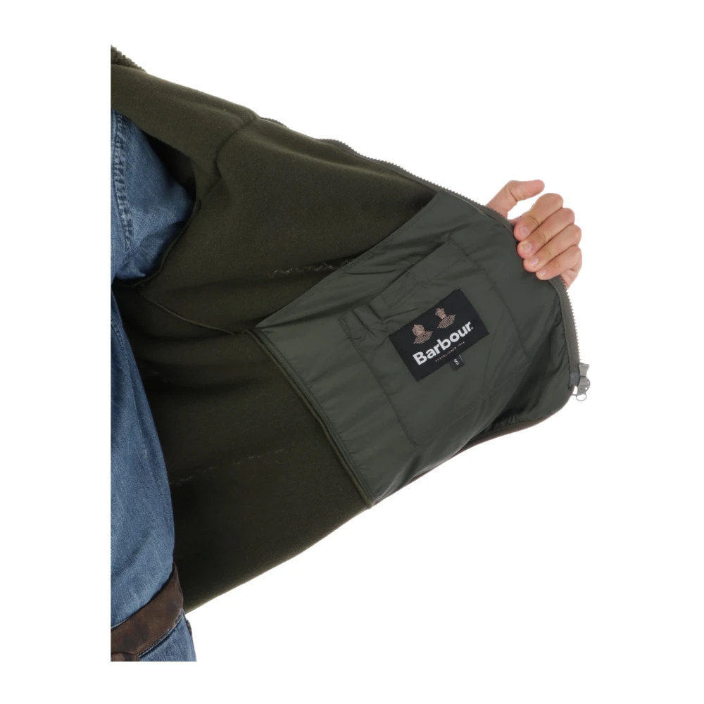 Barbour Stijlvolle Hobson Fleece Jas Green Heren