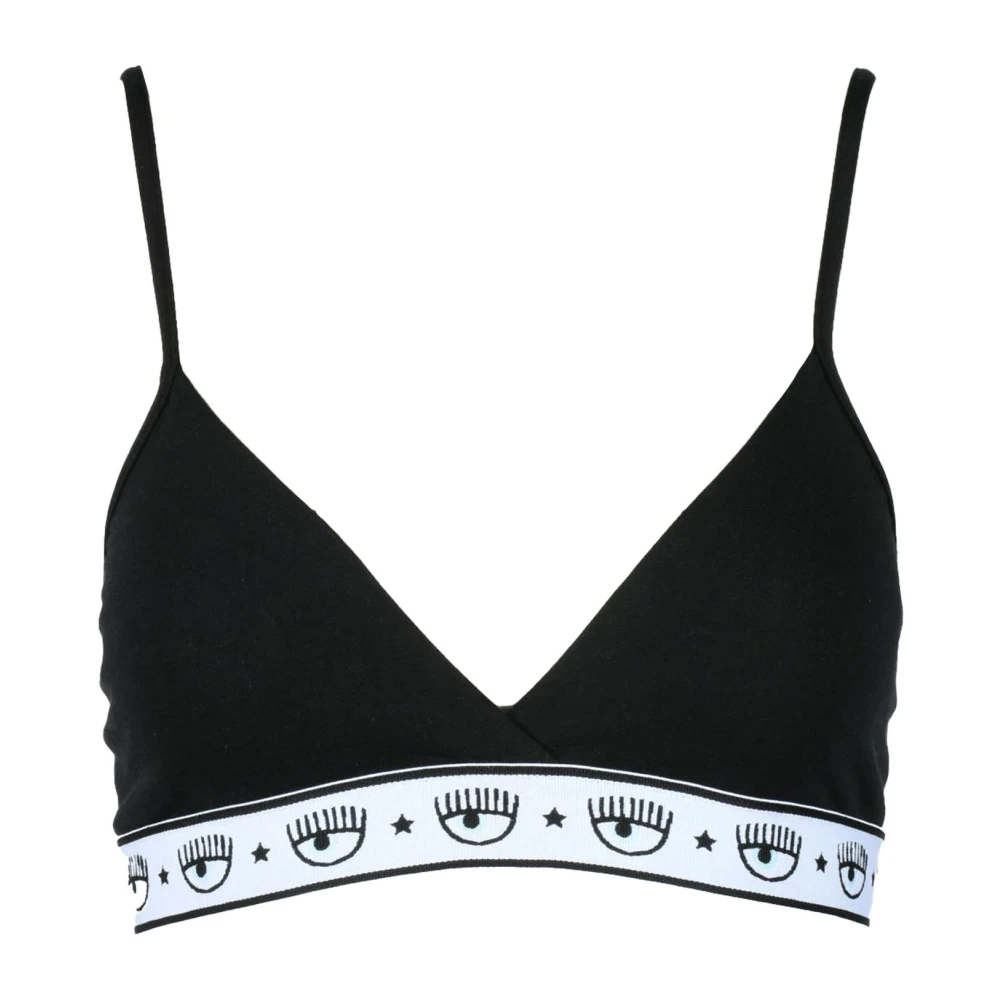 Chiara Ferragni Collection Stijlvol katoen elastaan accessoire Black Dames