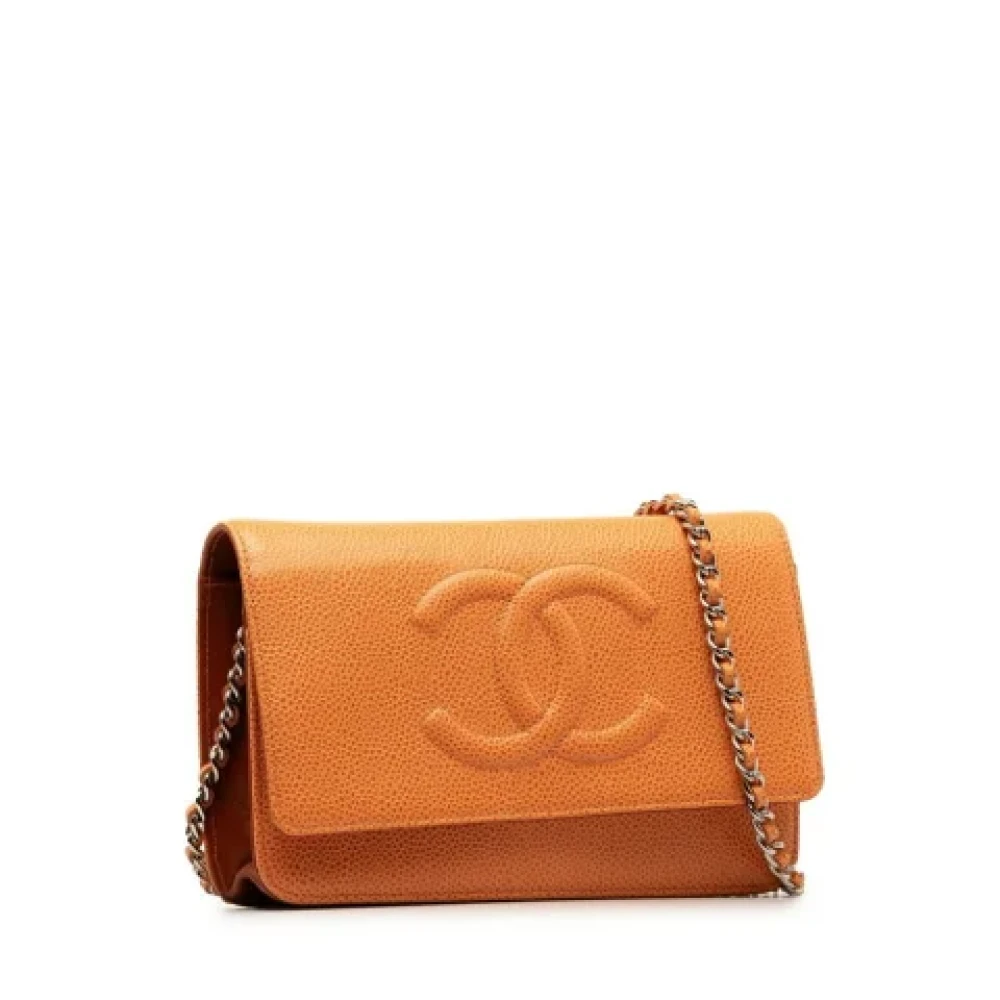 Chanel Vintage Pre-owned Fabric chanel-bags Brown Dames