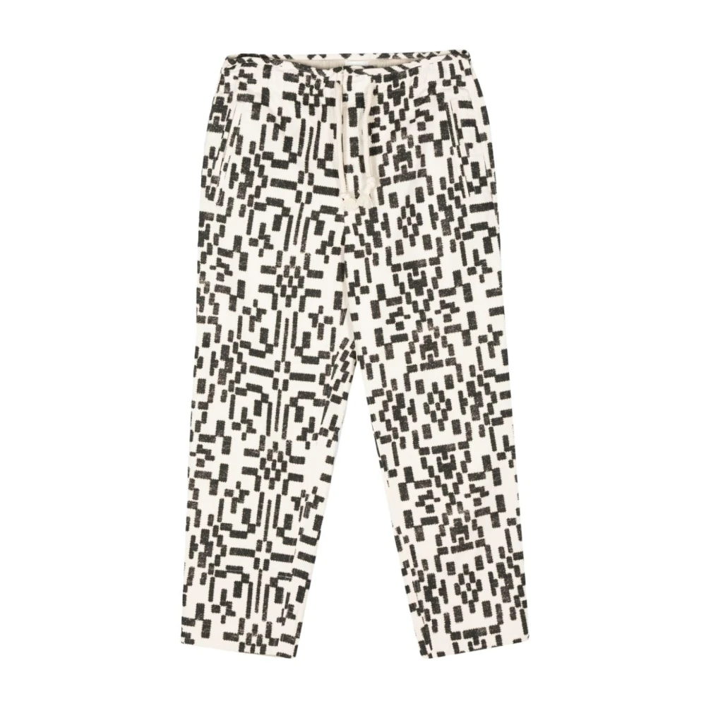 Isabel marant Wijde Broek met Geometrische Print Beige Heren